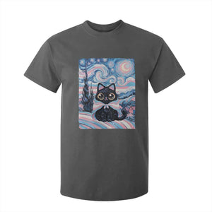 Funny Transgender Cat Starry Night T Shirt For Kid LGBTQ Pride Support Gift TS12 Dark Heather Print Your Wear