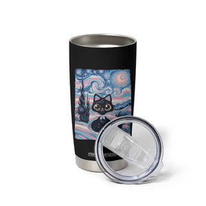 Funny Transgender Cat Starry Night Tumbler Cup LGBTQ Pride Support Gift TS12 Print Your Wear