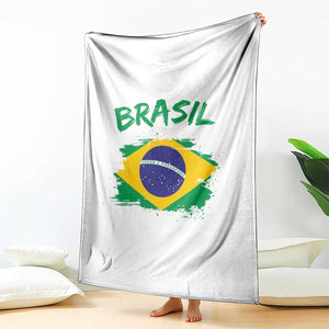 Vintage Brasil Flag Throw Blanket Brazilian Heritage Pride TS12 Print Your Wear