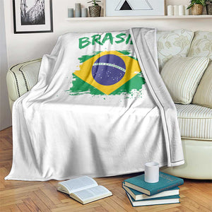 Vintage Brasil Flag Throw Blanket Brazilian Heritage Pride TS12 Print Your Wear