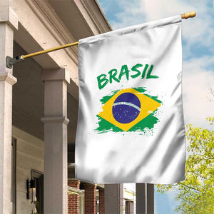 Vintage Brasil Flag Garden Flag Brazilian Heritage Pride TS12 Print Your Wear