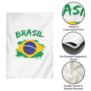 Vintage Brasil Flag Garden Flag Brazilian Heritage Pride TS12 Print Your Wear