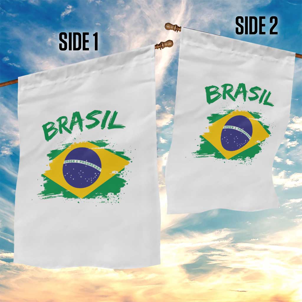 Vintage Brasil Flag Garden Flag Brazilian Heritage Pride TS12 Print Your Wear