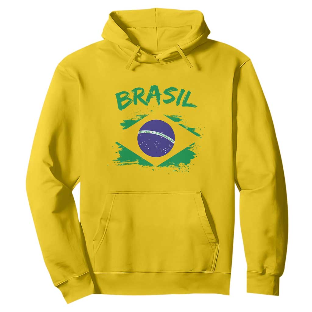 Vintage Brasil Flag Hoodie Brazilian Heritage Pride TS12 Daisy Print Your Wear