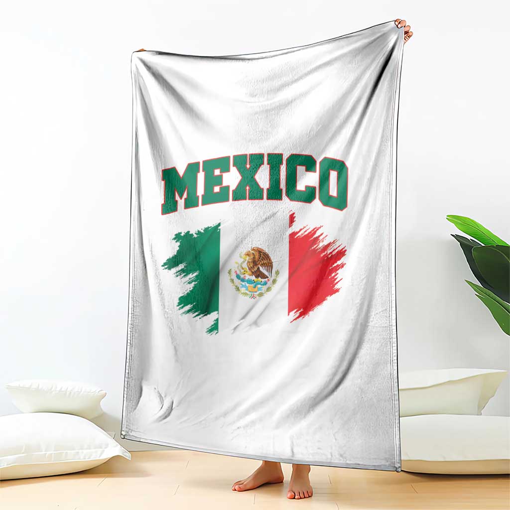 Retro Vintage Mexico Flag Throw Blanket Mexican Pride Gift TS12 Print Your Wear