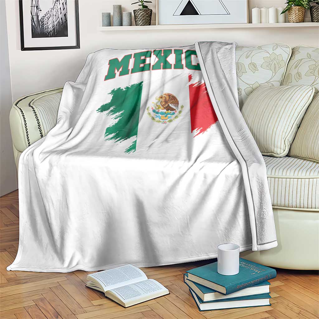 Retro Vintage Mexico Flag Throw Blanket Mexican Pride Gift TS12 Print Your Wear