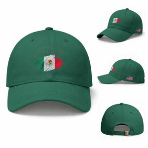 Retro Vintage Mexico Flag Baseball Cap Mexican Pride Gift TS12 Baseball Cap Universal Fit Irish Green Print Your Wear