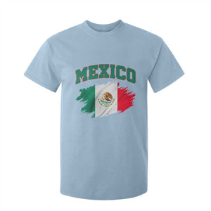 Retro Vintage Mexico Flag T Shirt For Kid Mexican Pride Gift TS12 Light Blue Print Your Wear