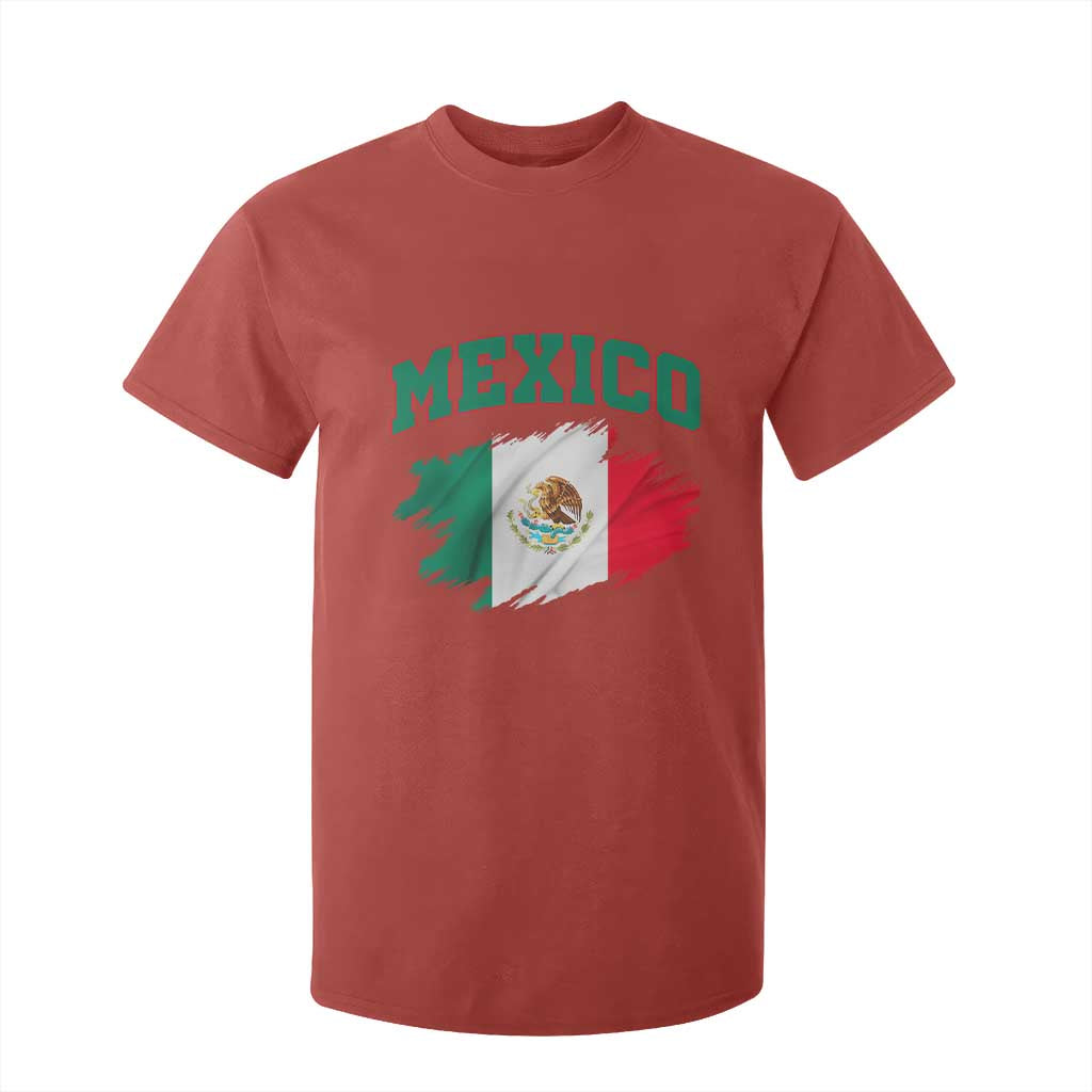Retro Vintage Mexico Flag T Shirt For Kid Mexican Pride Gift TS12 Red Print Your Wear