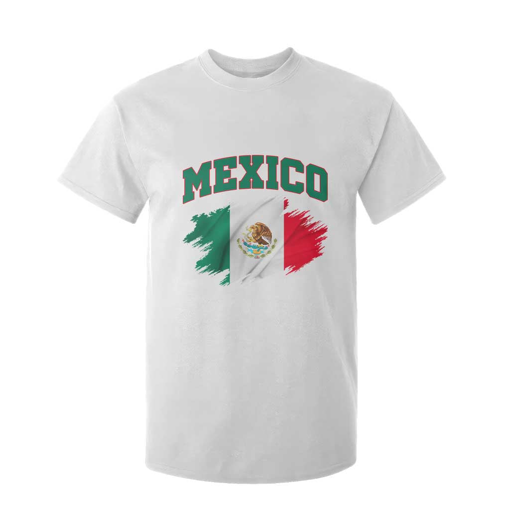 Retro Vintage Mexico Flag T Shirt For Kid Mexican Pride Gift TS12 White Print Your Wear