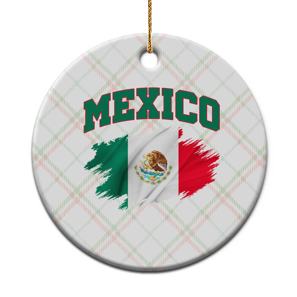 Retro Vintage Mexico Flag Ceramic Ornament Mexican Pride Gift TS12 1pc Christmas Plaid Print Your Wear