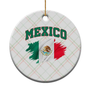 Retro Vintage Mexico Flag Ceramic Ornament Mexican Pride Gift TS12 1pc Christmas Plaid Print Your Wear