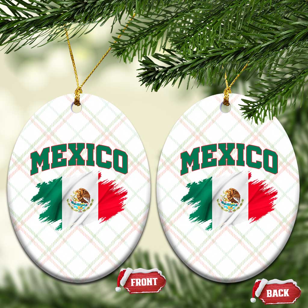 Retro Vintage Mexico Flag Ceramic Ornament Mexican Pride Gift TS12 Print Your Wear