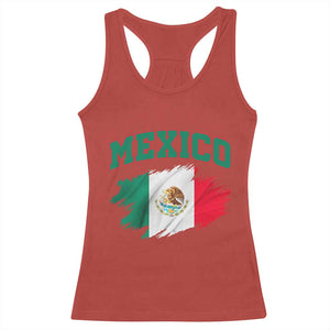 Retro Vintage Mexico Flag Racerback Tank Top Mexican Pride Gift TS12 Red Print Your Wear