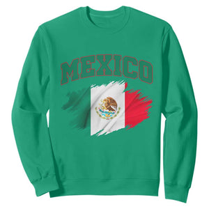 Retro Vintage Mexico Flag Sweatshirt Mexican Pride Gift TS12 Irish Green Print Your Wear