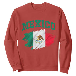Retro Vintage Mexico Flag Sweatshirt Mexican Pride Gift TS12 Red Print Your Wear