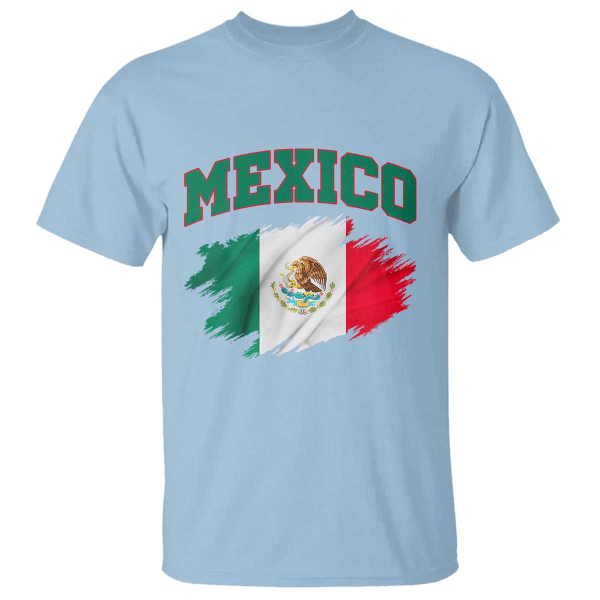 Retro Vintage Mexico Flag T Shirt Mexican Pride Gift TS12 Light Blue Print Your Wear