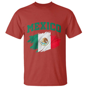 Retro Vintage Mexico Flag T Shirt Mexican Pride Gift TS12 Red Print Your Wear