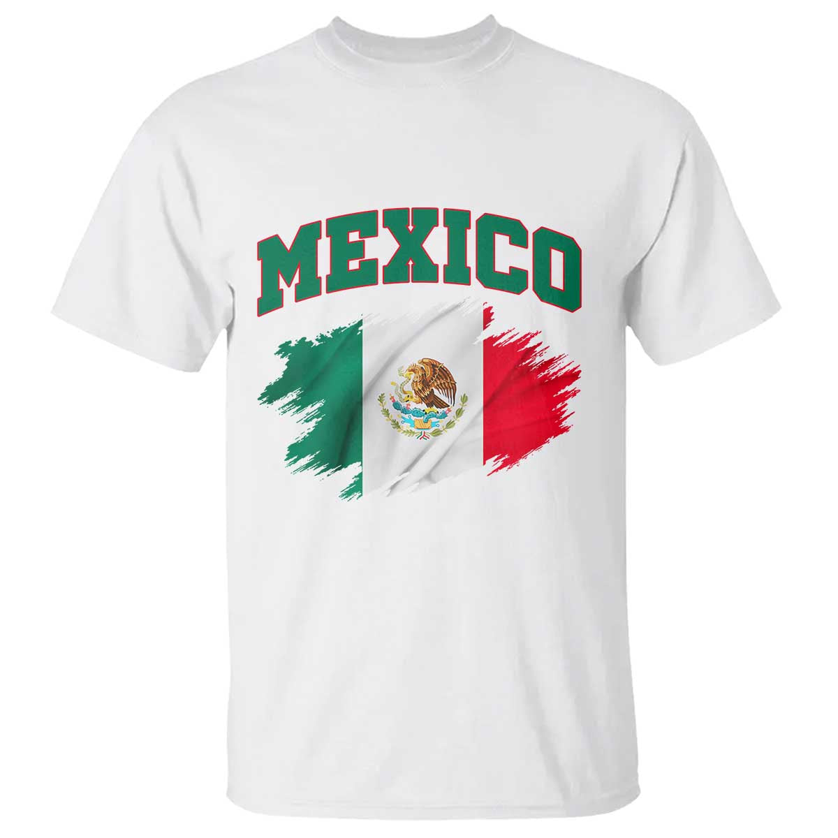 Retro Vintage Mexico Flag T Shirt Mexican Pride Gift TS12 White Print Your Wear