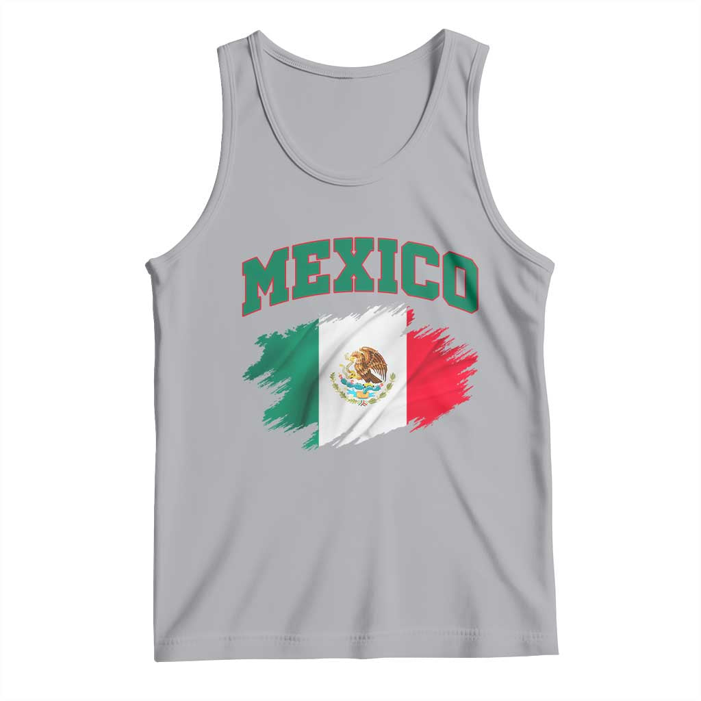 Retro Vintage Mexico Flag Tank Top Mexican Pride Gift TS12 Athletic Heather Print Your Wear