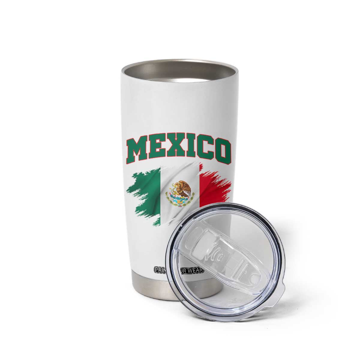 Retro Vintage Mexico Flag Tumbler Cup Mexican Pride Gift TS12 Print Your Wear