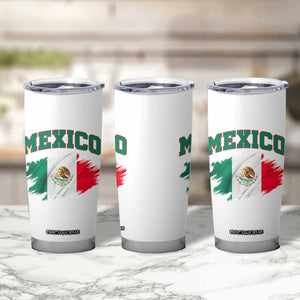 Retro Vintage Mexico Flag Tumbler Cup Mexican Pride Gift TS12 Print Your Wear
