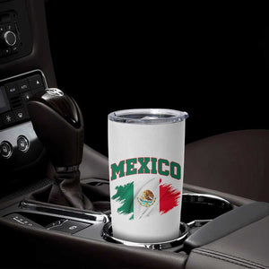 Retro Vintage Mexico Flag Tumbler Cup Mexican Pride Gift TS12 Print Your Wear