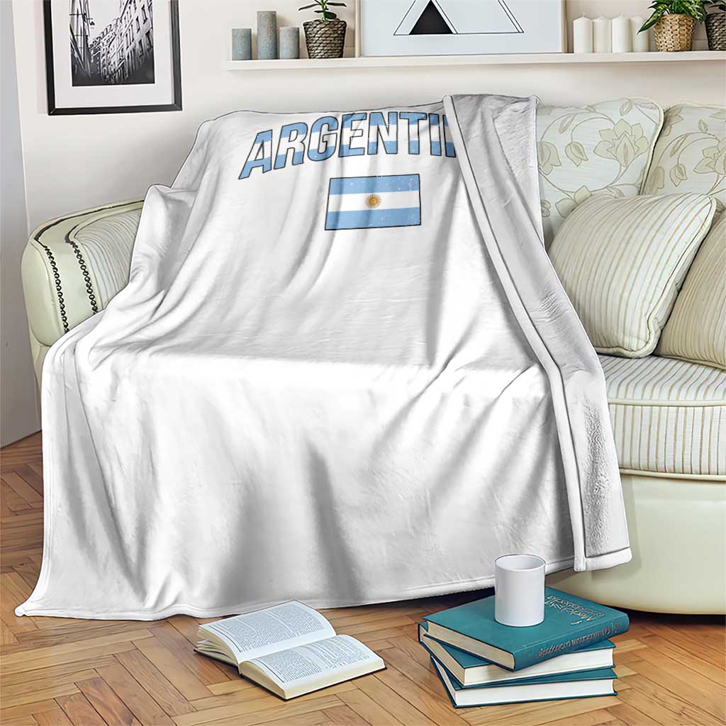 Throwback Argentina Pride Throw Blanket Vintage Flag Heritage Gift TS12 Print Your Wear