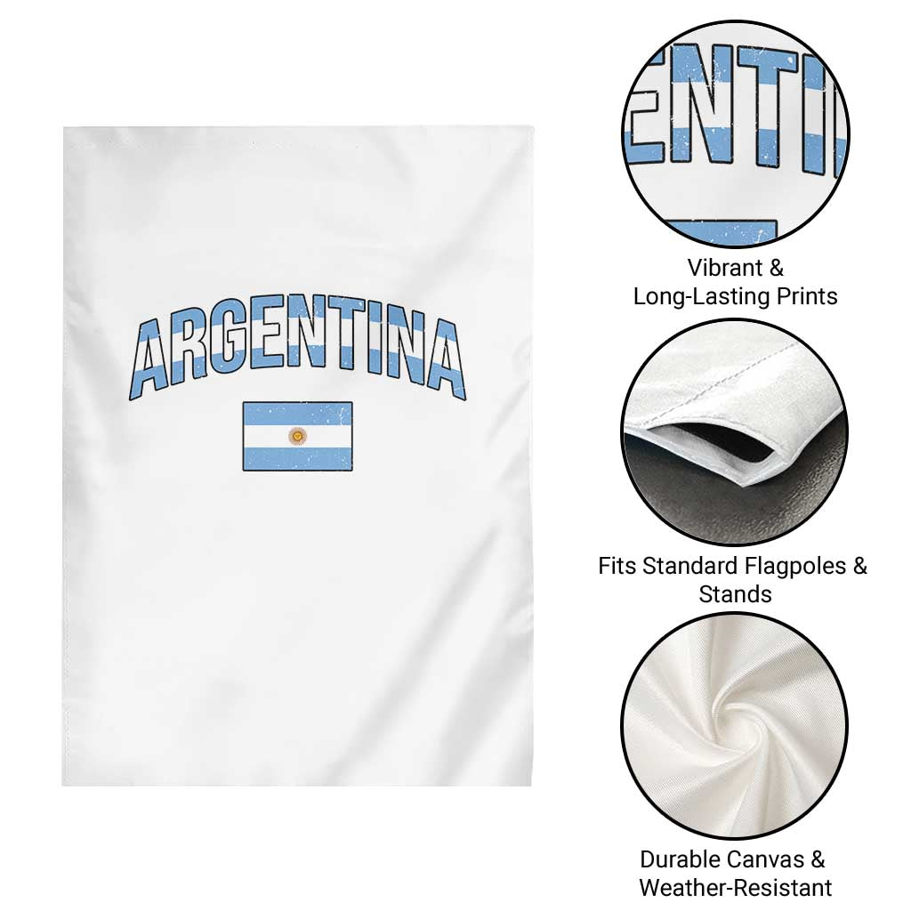 Throwback Argentina Pride Garden Flag Vintage Flag Heritage Gift TS12 Print Your Wear