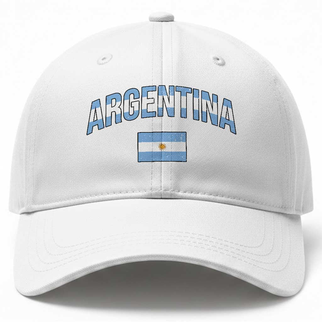 Throwback Argentina Pride Baseball Cap Vintage Flag Heritage Gift TS12 Print Your Wear