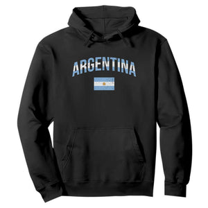 Throwback Argentina Pride Hoodie Vintage Flag Heritage Gift TS12 Black Print Your Wear