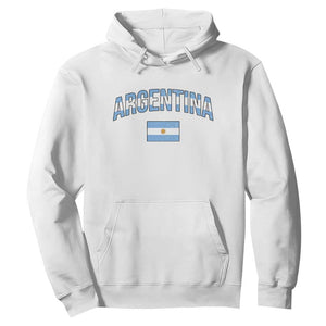 Throwback Argentina Pride Hoodie Vintage Flag Heritage Gift TS12 White Print Your Wear