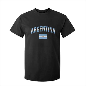 Throwback Argentina Pride T Shirt For Kid Vintage Flag Heritage Gift TS12 Black Print Your Wear