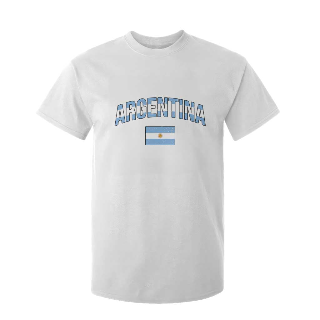 Throwback Argentina Pride T Shirt For Kid Vintage Flag Heritage Gift TS12 White Print Your Wear