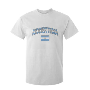 Throwback Argentina Pride T Shirt For Kid Vintage Flag Heritage Gift TS12 White Print Your Wear