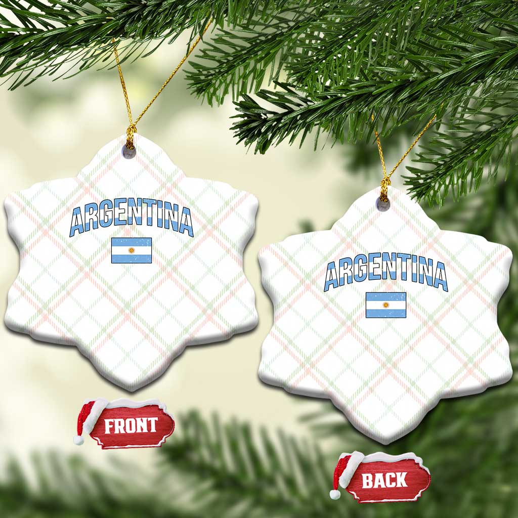 Throwback Argentina Pride Ceramic Ornament Vintage Flag Heritage Gift TS12 Print Your Wear