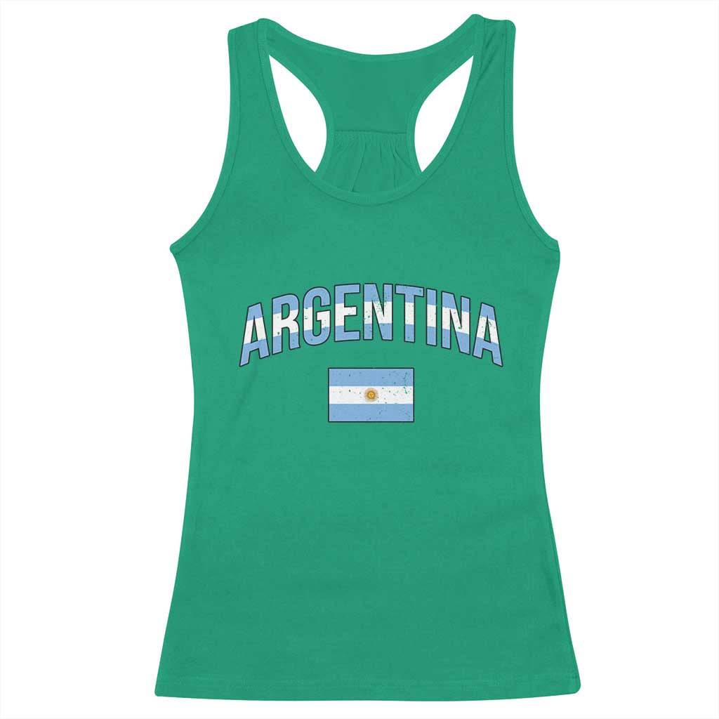 Throwback Argentina Pride Racerback Tank Top Vintage Flag Heritage Gift TS12 Irish Green Print Your Wear
