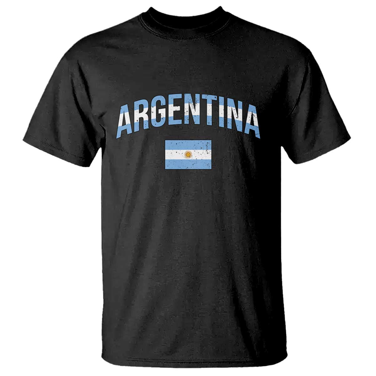 Throwback Argentina Pride T Shirt Vintage Flag Heritage Gift TS12 Black Print Your Wear
