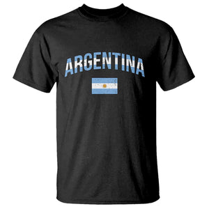 Throwback Argentina Pride T Shirt Vintage Flag Heritage Gift TS12 Black Print Your Wear