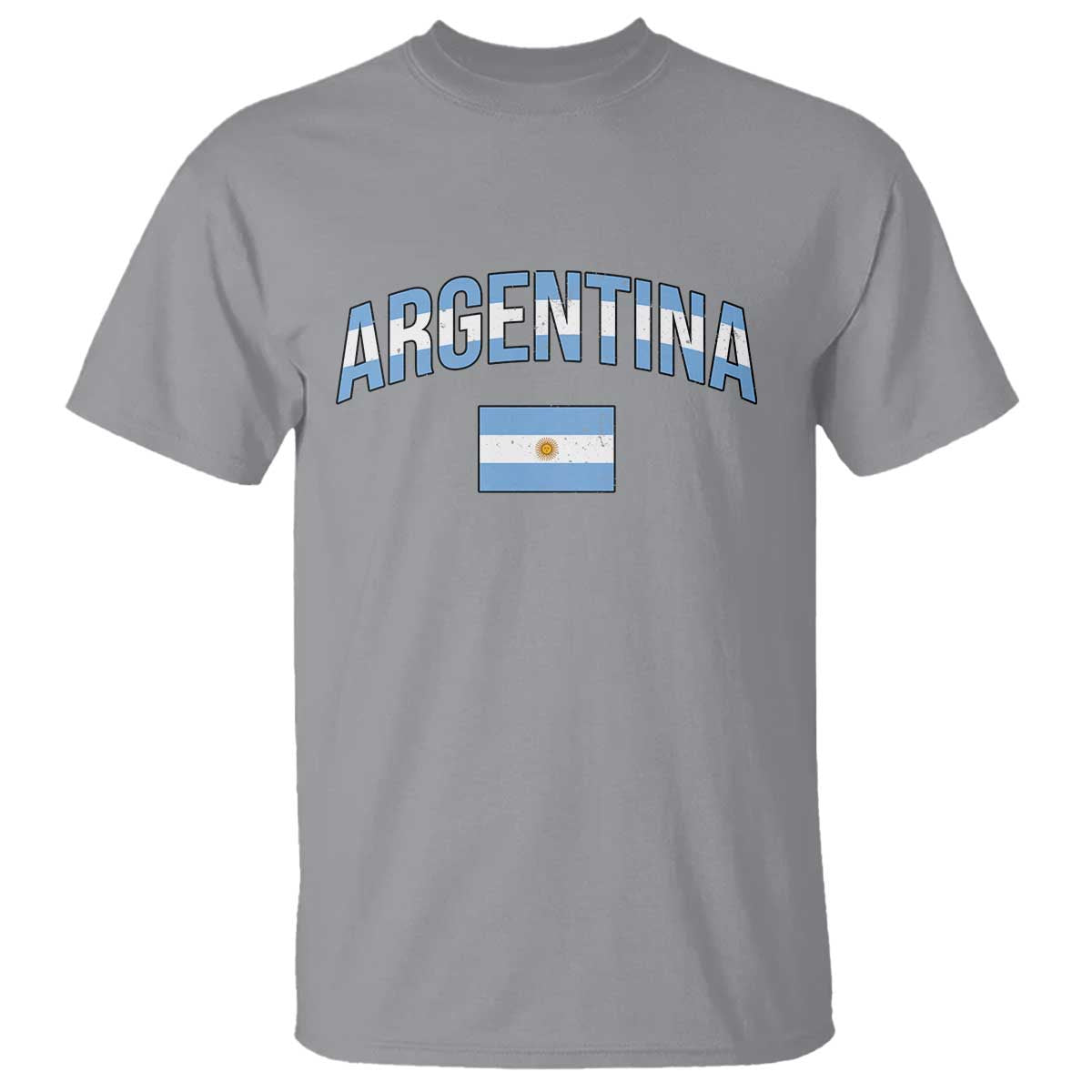 Throwback Argentina Pride T Shirt Vintage Flag Heritage Gift TS12 Sport Gray Print Your Wear