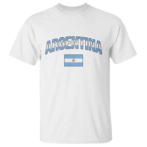 Throwback Argentina Pride T Shirt Vintage Flag Heritage Gift TS12 White Print Your Wear