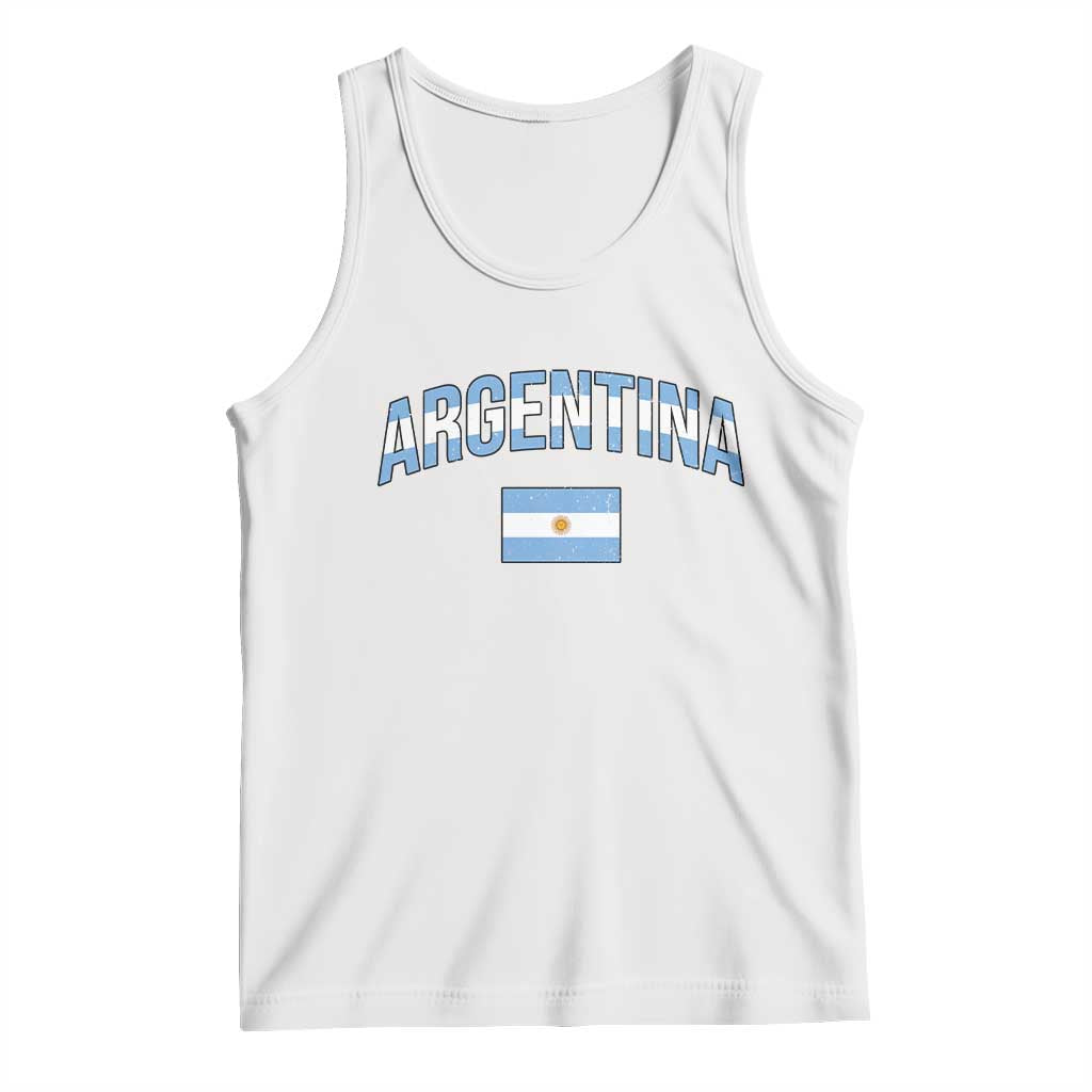 Throwback Argentina Pride Tank Top Vintage Flag Heritage Gift TS12 White Print Your Wear