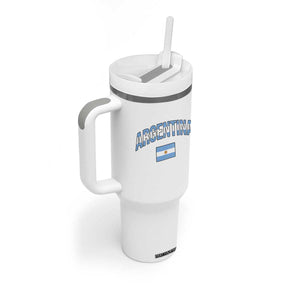 Throwback Argentina Pride Tumbler With Handle Vintage Flag Heritage Gift TS12 Print Your Wear