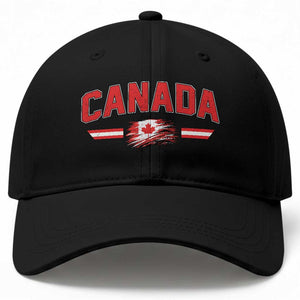 Vintage Canada Flag Baseball Cap Maple Leaf Heritage Gift TS12 Print Your Wear