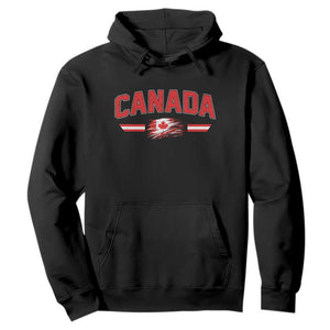 Vintage Canada Flag Hoodie Maple Leaf Heritage Gift TS12 Black Print Your Wear