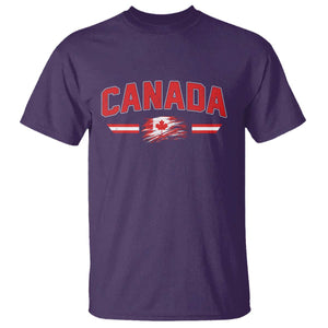 Vintage Canada Flag T Shirt Maple Leaf Heritage Gift TS12 Purple Print Your Wear