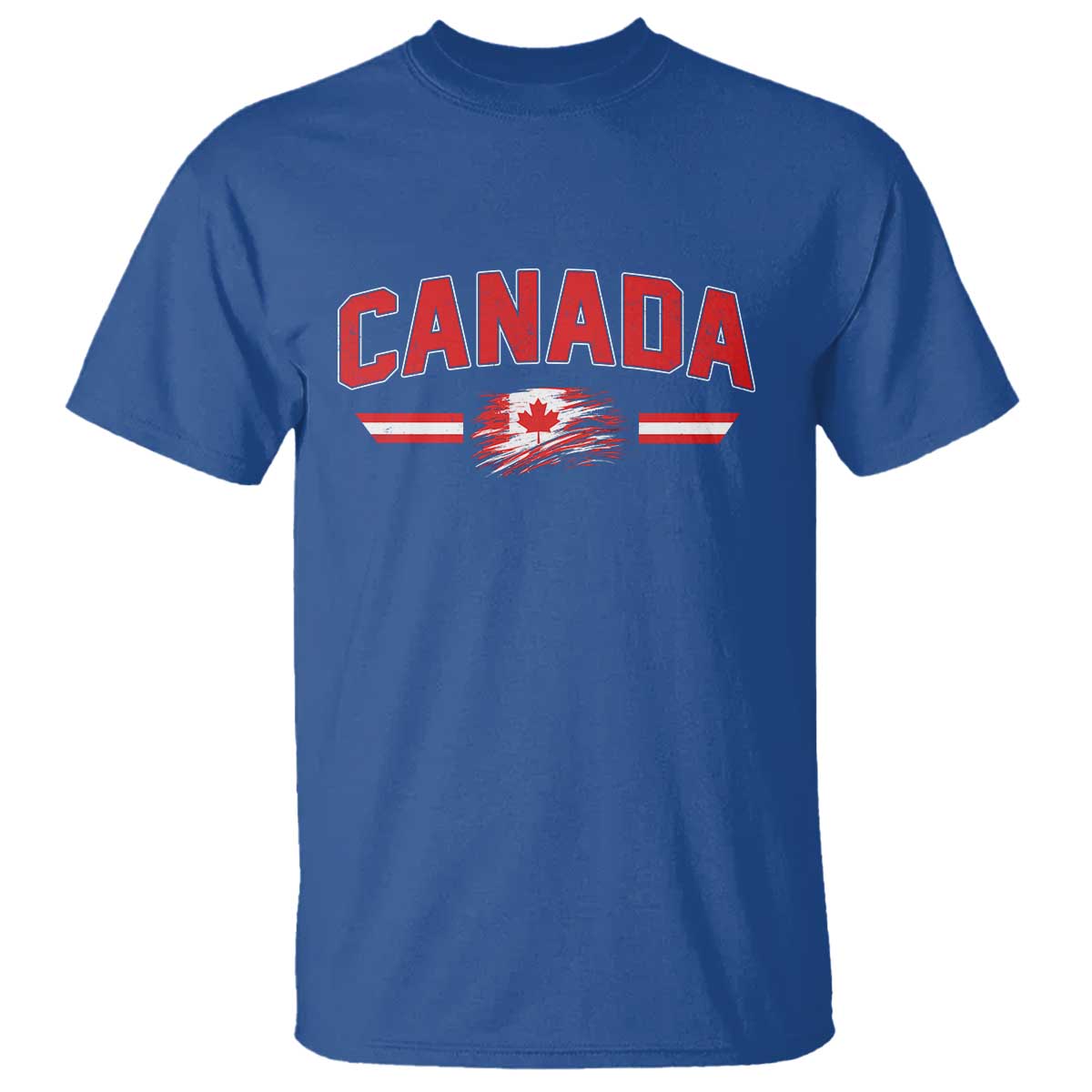 Vintage Canada Flag T Shirt Maple Leaf Heritage Gift TS12 Royal Blue Print Your Wear