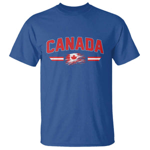 Vintage Canada Flag T Shirt Maple Leaf Heritage Gift TS12 Royal Blue Print Your Wear
