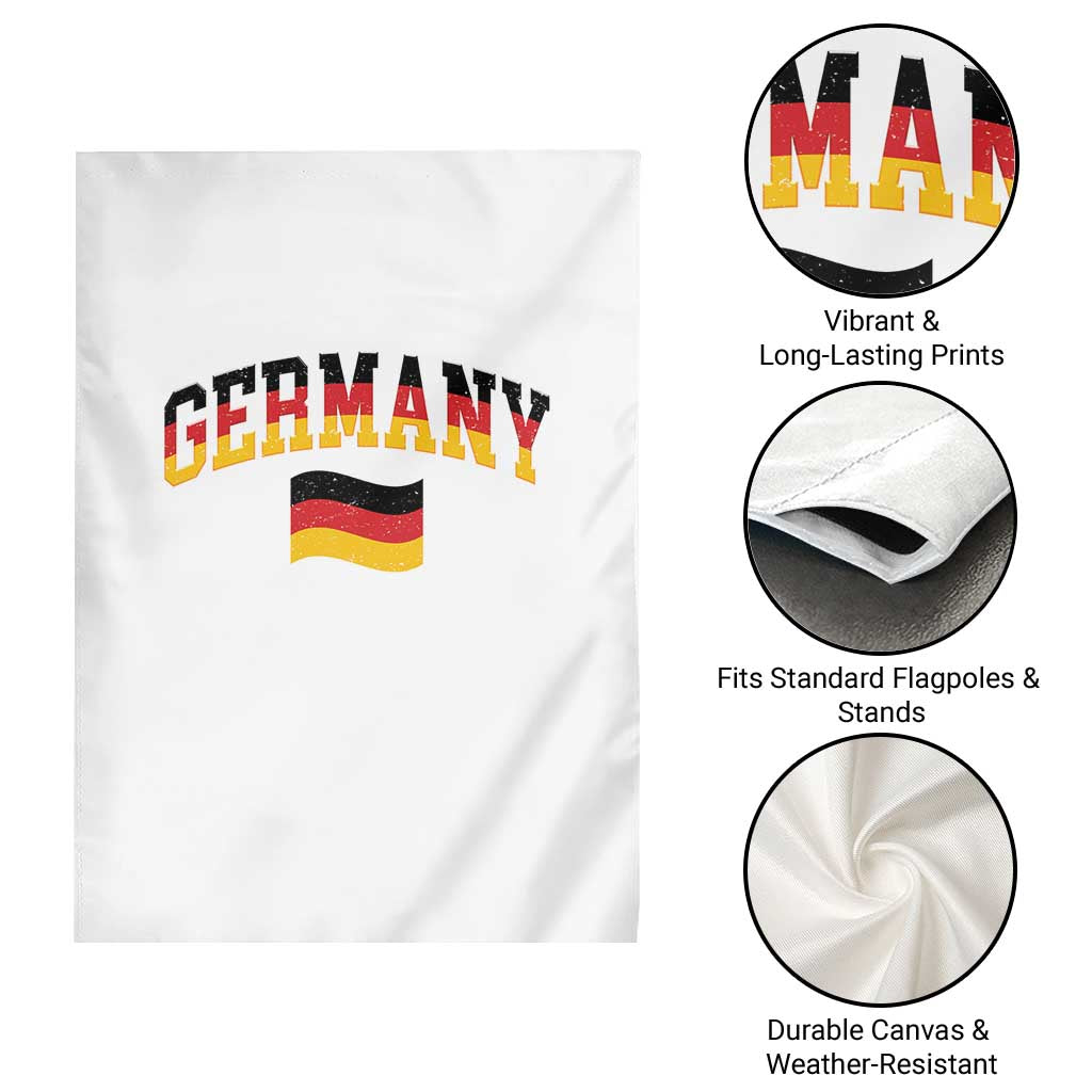 Vintage Germany Flag Garden Flag Black Red Gold German Heritage Gift TS12 Print Your Wear