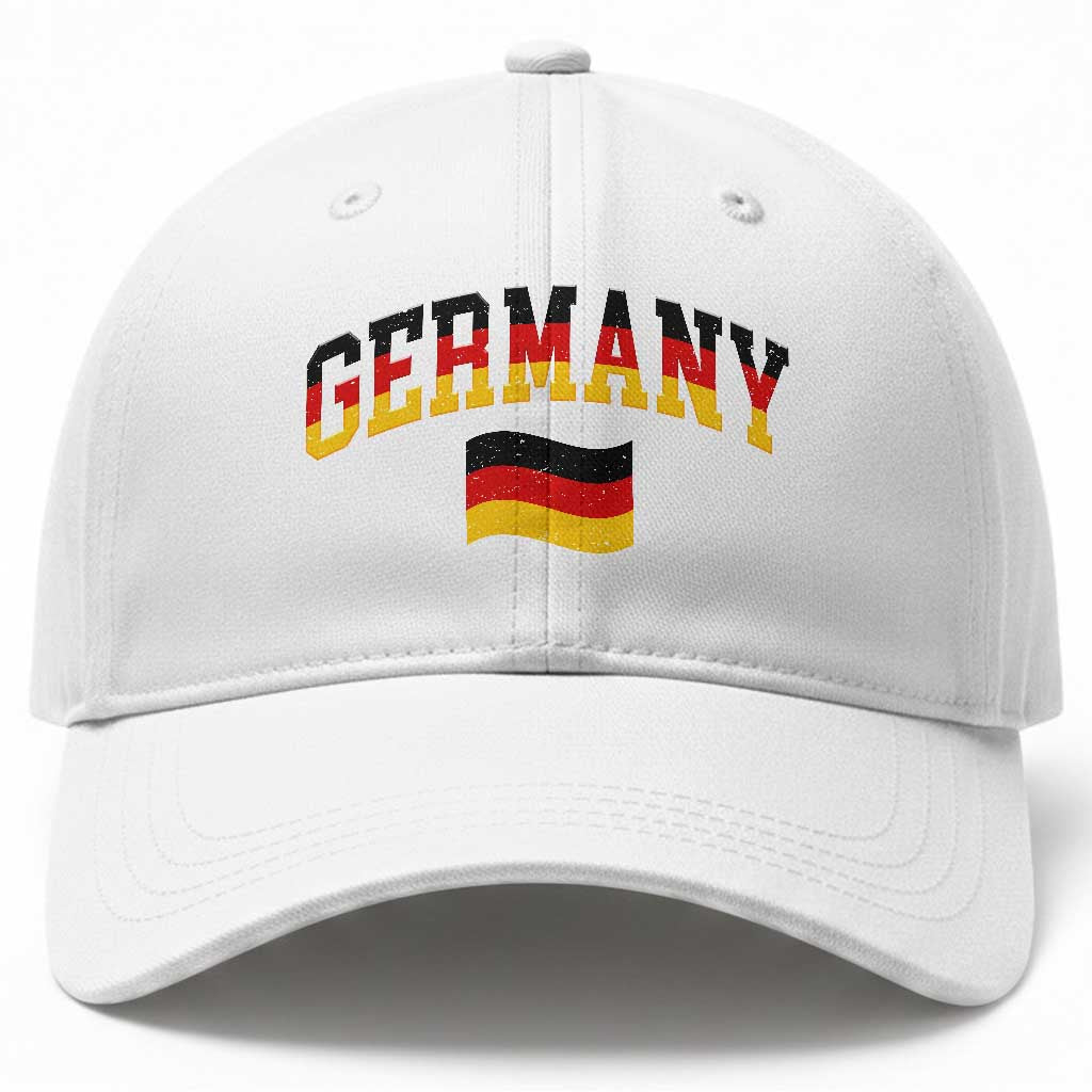 Vintage Germany Flag Baseball Cap Black Red Gold German Heritage Gift TS12 Print Your Wear